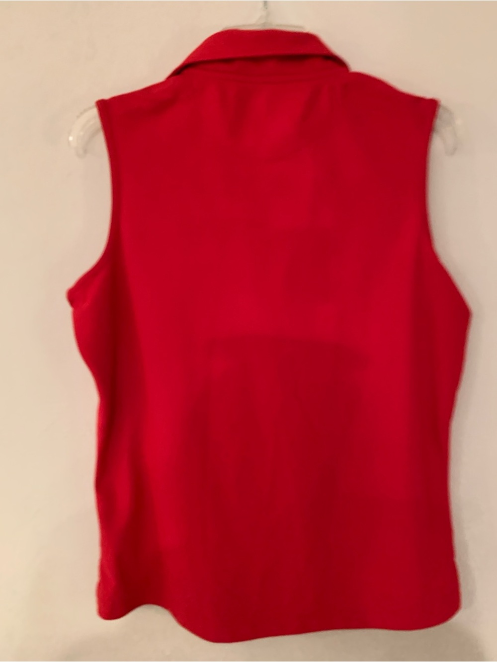 Pebble Beach Red Sleeveless Polo Tank Golf Shirt XL fits tight like large - Picture 3 of 3